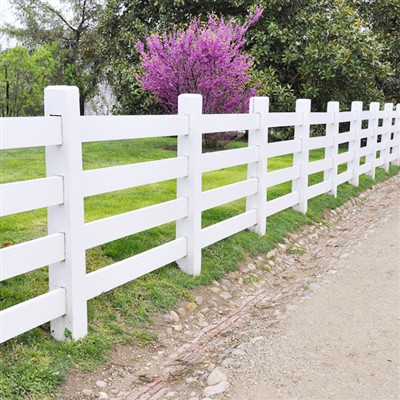 विनाइल 4 रेल रेंच बाड़