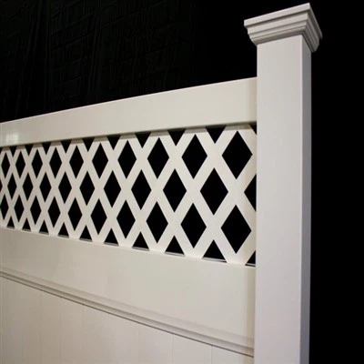 6'x6' सफेद संलग्न बाड़ 1530 श्रृंखला