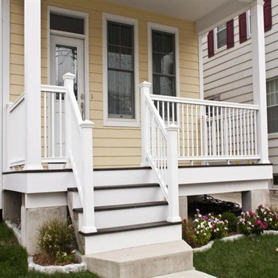 विनाइल सफेद फ्लैट रेलिंग